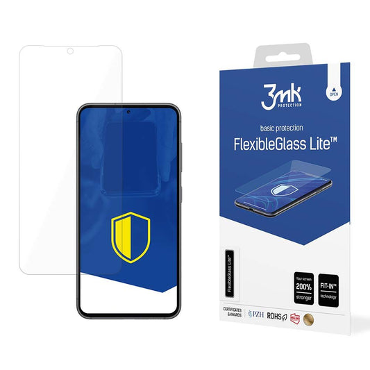 Zaščitna folija za zaslon 3MK FlexibleGlass Lite za Samsung Galaxy S24 S921, fleksibilno steklo, polno lepilo
