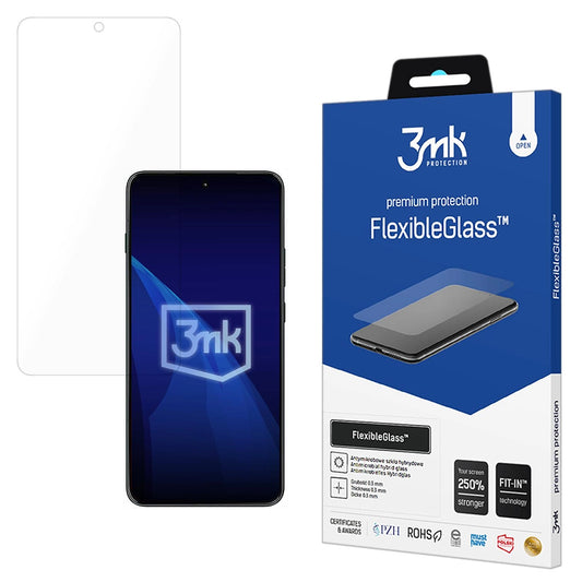 Zaščitna folija za zaslon 3MK FlexibleGlass za Motorola Edge 70 Max, fleksibilno steklo, polno lepilo