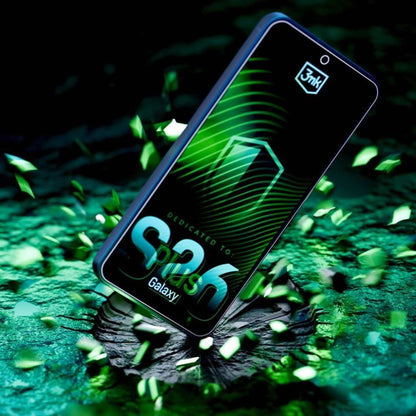 3MK FlexibleGlass Screen Protector for Samsung Galaxy S26 Plus S947, Flexible Glass, Full Glue, Transparent