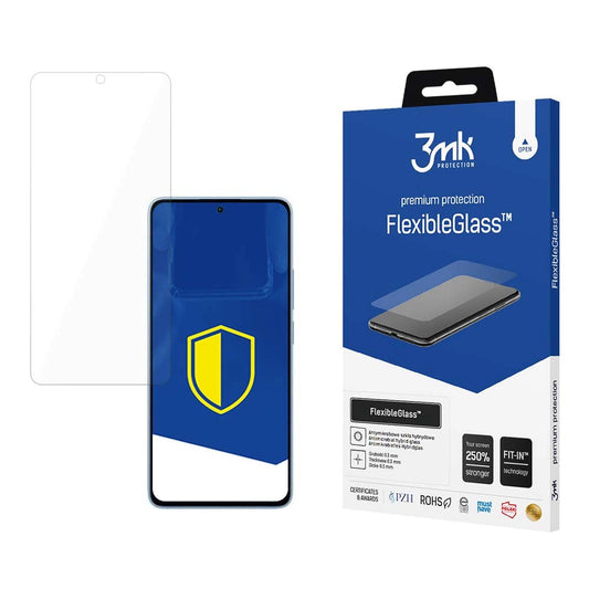 Zaščitna folija za zaslon 3MK FlexibleGlass za Xiaomi Redmi Note 13 4G, fleksibilno steklo, polno lepilo