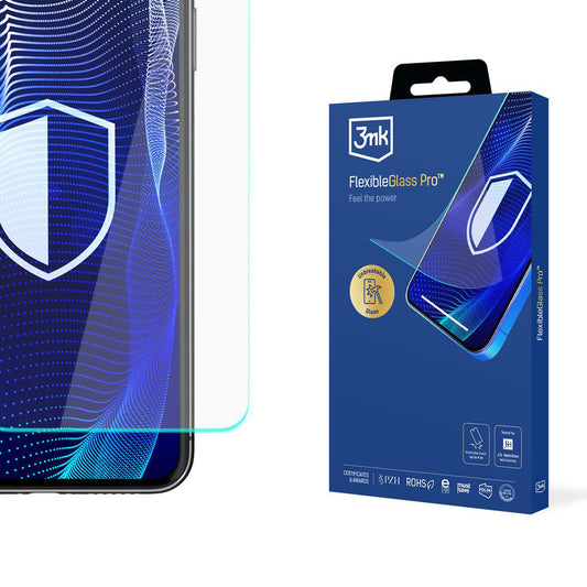 Zaščitna folija za zaslon 3MK FlexibleGlass Pro za Samsung Galaxy S24 S921, fleksibilno steklo, polno lepilo, črna