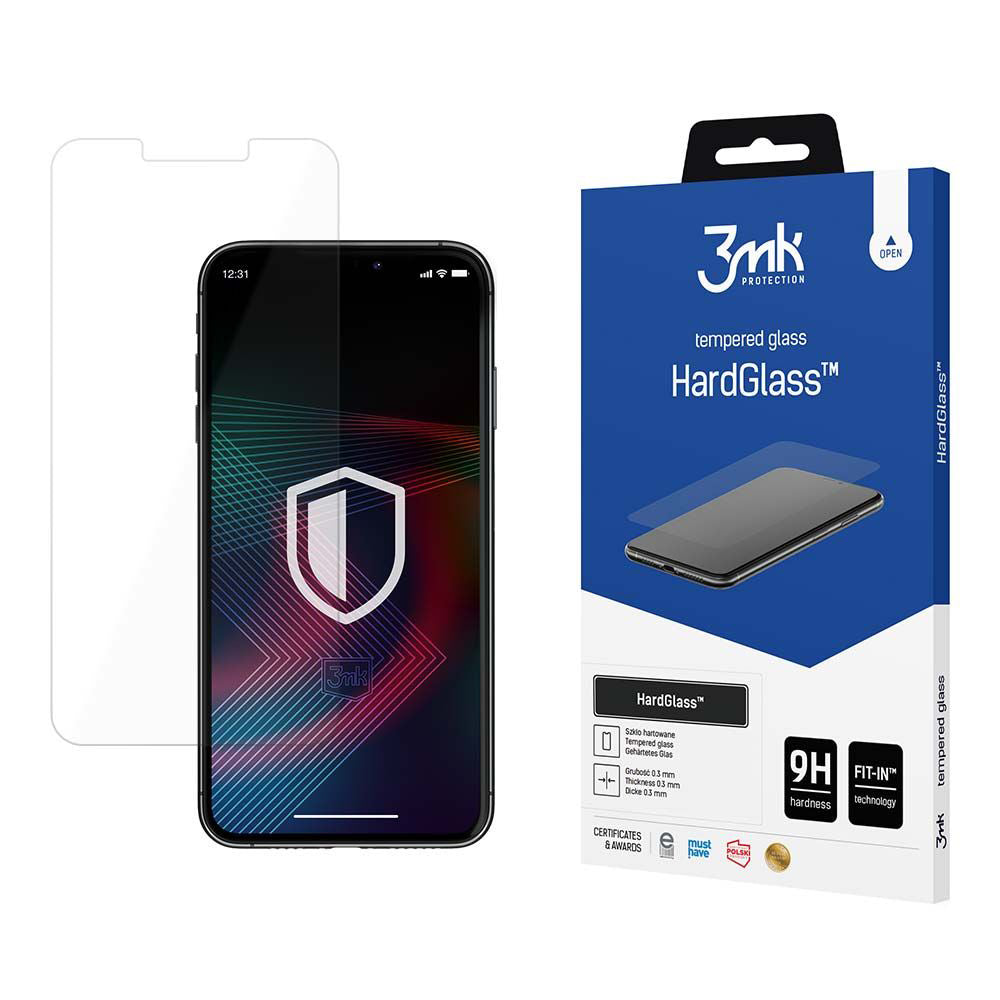 Zaščitna folija za zaslon 3MK HardGlass za Google Pixel 9a, kaljeno steklo, polno lepilo