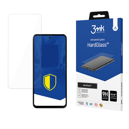 Zaščitna folija za zaslon 3MK HardGlass za Motorola Moto G15 / G15 Power / E15 / G05, varnostno steklo, polno lepilo