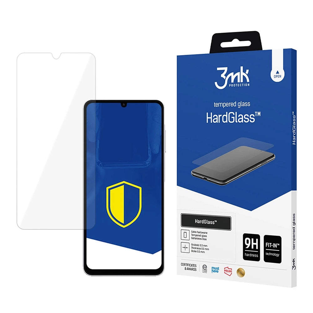 3MK HardGlass Screen Protector for Samsung Galaxy A07 4G A075, Tempered Glass, Full Glue