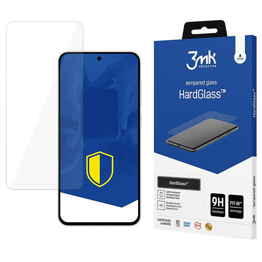 Zaščitna folija za zaslon 3MK HardGlass za Samsung Galaxy S24 FE S721, varnostno steklo, polno lepilo
