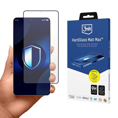 Zaščitna folija za zaslon 3MK HardGlass za Samsung Galaxy S26 Ultra, Kaljeno steklo, Polno lepilo, Črna