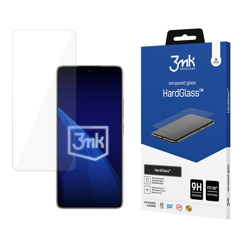 Zaščitna folija za zaslon 3MK HardGlass za Xiaomi 14T Pro / 14T, kaljeno steklo, polno lepilo