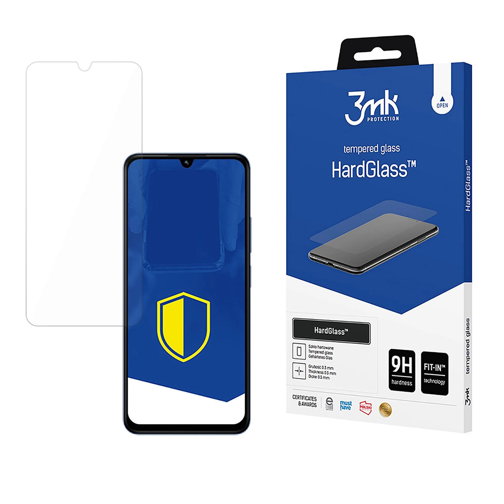 Zaščitna folija za zaslon 3MK HardGlass za Xiaomi Redmi A5 4G (Regional) / 14C / Poco C75, kaljeno steklo, polno lepilo