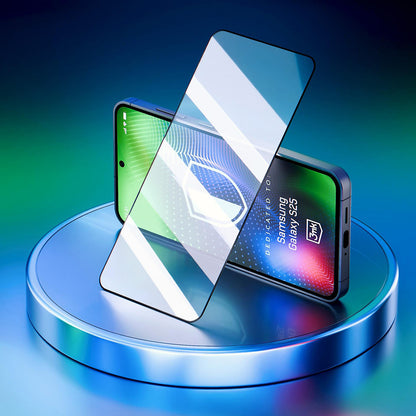 Zaščitna folija za zaslon 3MK Hardy Ultra za Samsung Galaxy S25 S931, kaljeno steklo, polno lepilo, črna