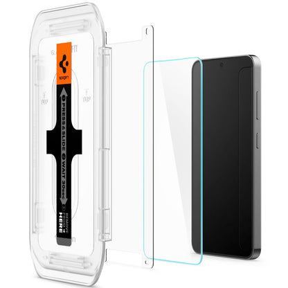 Zaščitna folija za zaslon Spigen GlastR EZ FIT za Samsung Galaxy S25+ S936 / S24+ S926, Kaljeno steklo, Polno lepljenje, Set 2 kosa AGL07432