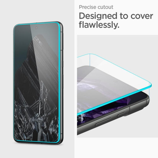 Spigen Alm GlastR Screen Protector for Google Pixel 8 Pro, Full Glue, Full Glue, Glass, Set 2 pieces