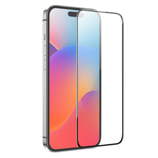 Zaščitna folija za zaslon HOCO G16 za Apple iPhone 15 Pro Max, Kaljeno steklo, Polno lepljenje, 5D, Črna.