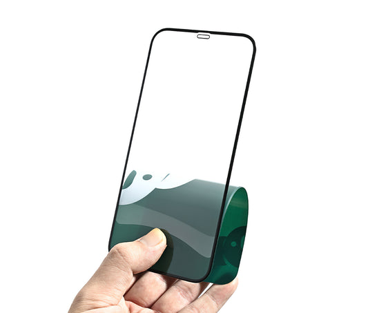 Zaščitna folija za zaslon Bear Super Hard za Apple iPhone 17, kaljeno steklo, polno lepilo, 3D, črna