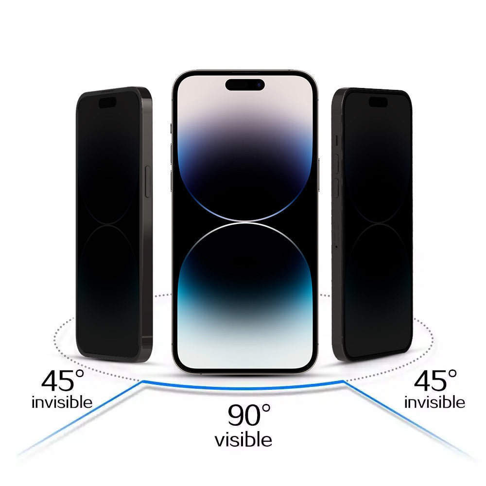 Zaščitna folija zaslona Privacy OEM za Apple iPhone 17, kaljeno steklo, polno lepilo