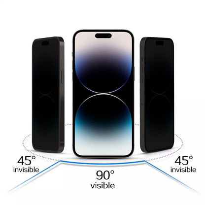 Zaščitna folija zaslona Privacy OEM za Apple iPhone 17, kaljeno steklo, polno lepilo
