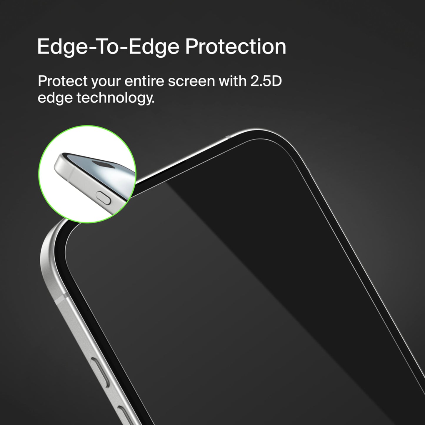 Zaščitna folija zaslona Belkin ScreenForce TemperedGlass za Apple iPhone 16 / 15 / 14 Pro, kaljeno steklo, polno lepilo OVA135zz