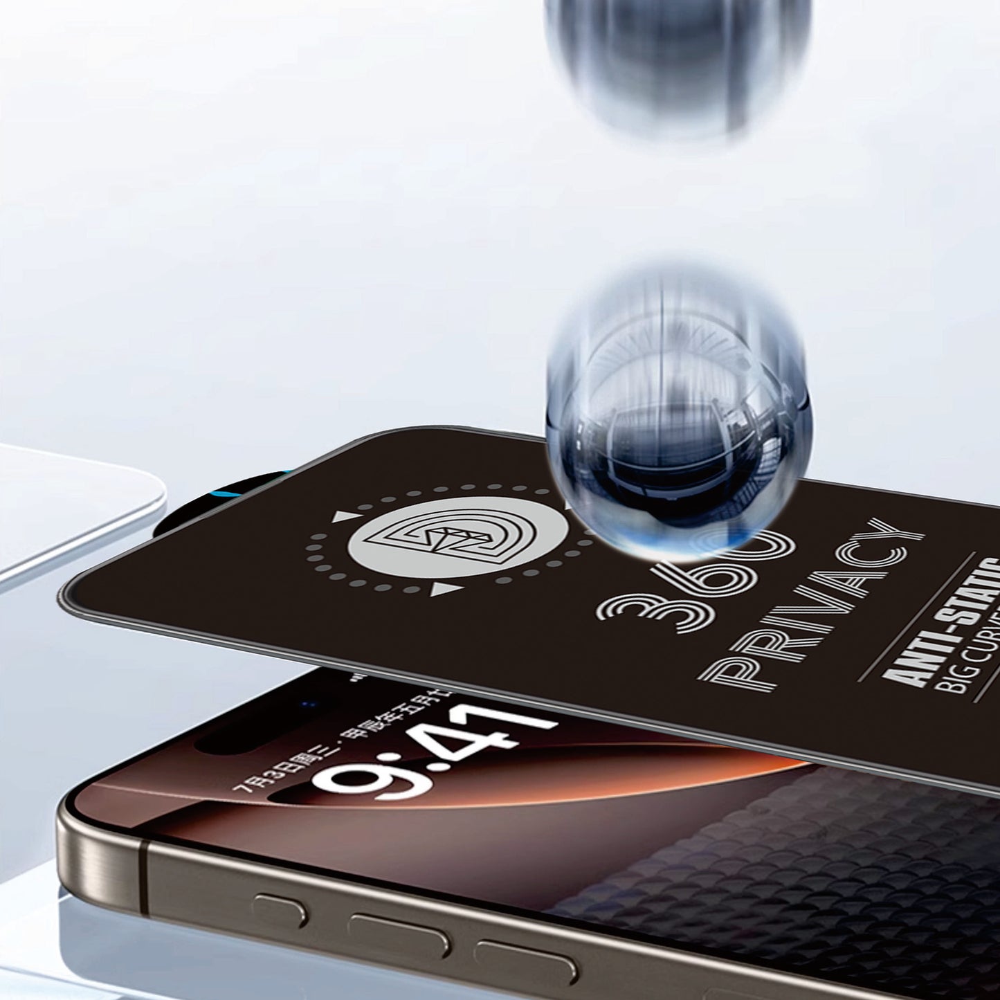 Zaščitna folija zaslona Privacy OEM 360 za Samsung Galaxy A37 5G, varnostno steklo, polno lepilo