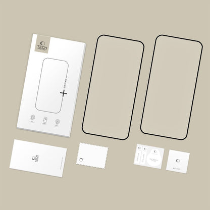 Zaščitna folija za zaslon Tech-Protect FIT+ za Xiaomi Redmi Note 15 Pro 5G, Kaljeno steklo, Polno lepljenje, Komplet 2 kosa, 2.5D, Črna