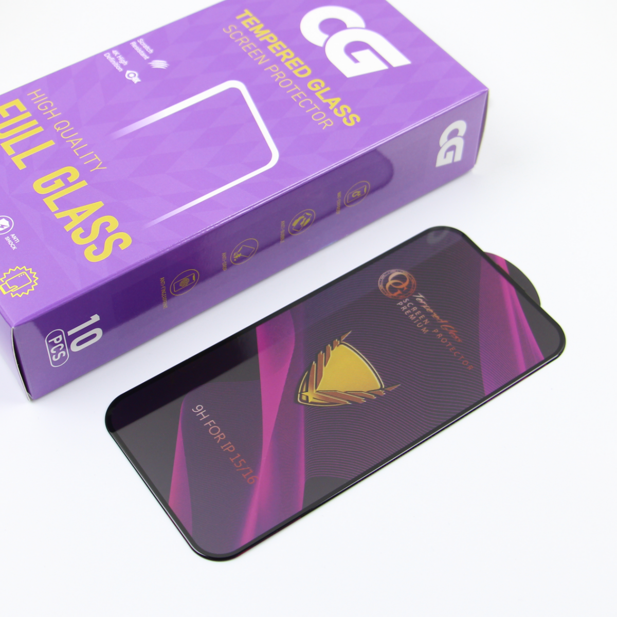 Zaščitna folija za zaslon OG Premium za Samsung Galaxy A57 5G, kaljeno steklo, polno lepilo, komplet 10 kosov
