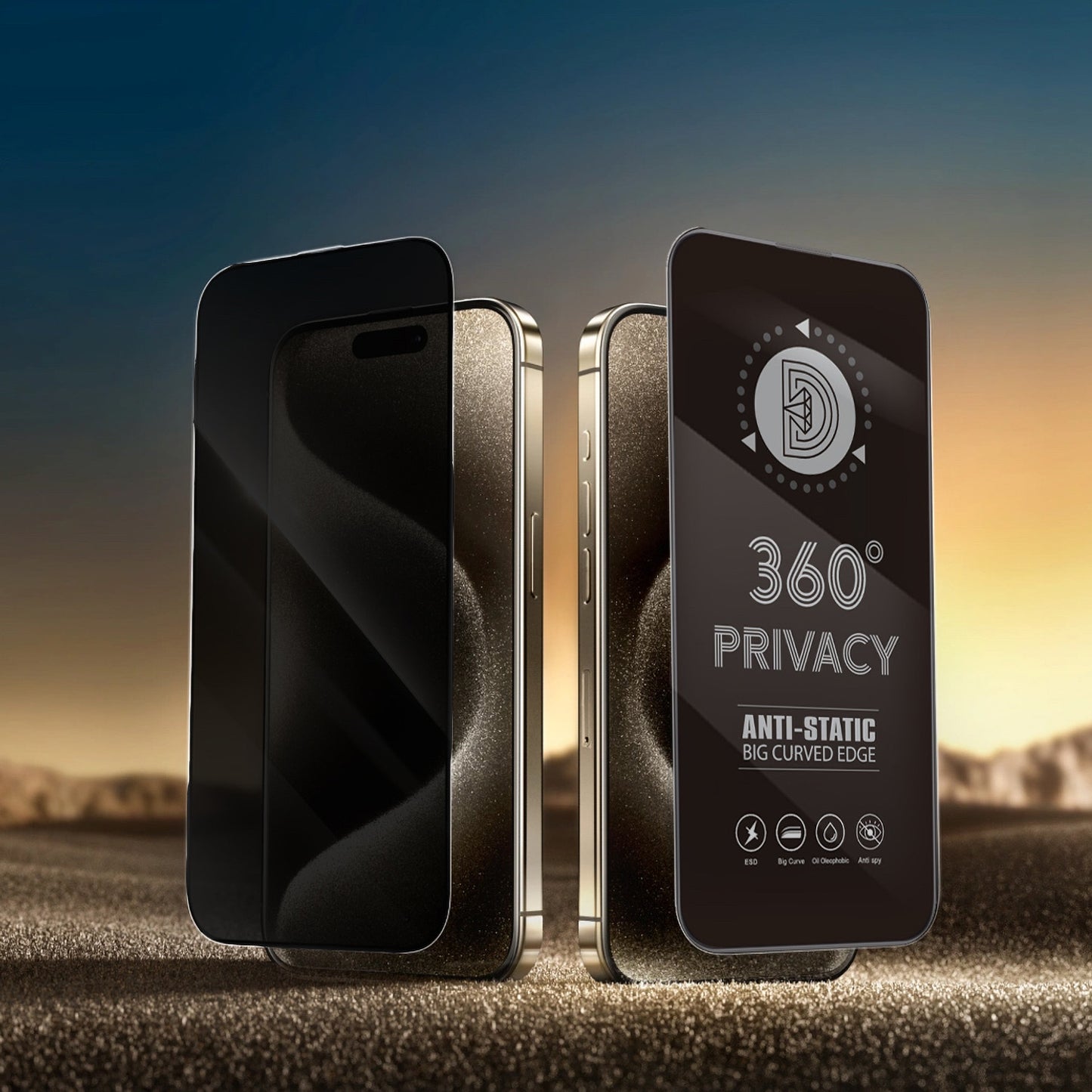 Zaščitna folija zaslona Privacy OEM 360 za Samsung Galaxy A37 5G, varnostno steklo, polno lepilo