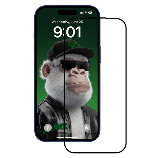 Zaščitna folija za zaslon Anank 10X Reinforced CG za Apple iPhone 17, Kaljeno steklo, Full Glue, 2.5D, Črna