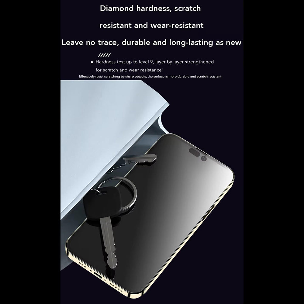 Zaščitna folija zaslona Anank 1X ojačana proti prstnim odtisom za Apple iPhone 16, kaljeno steklo, polno lepilo, 2.5D, črna