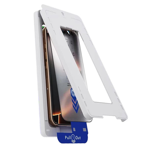 Zaščitna folija zaslona Anank 2X ojačana za Apple iPhone 16 Pro, kaljeno steklo, polno lepilo, 2.5D, črna