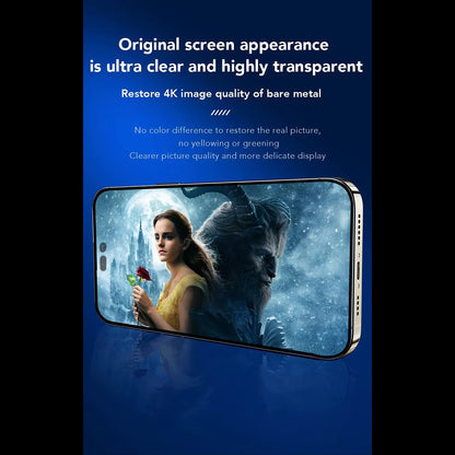 Zaščitna folija zaslona Anank 3X ojačana za Apple iPhone 15 Pro, kaljeno steklo, polno lepilo, 2.5D, črna