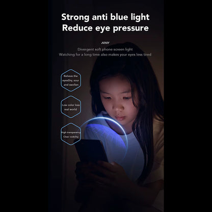 Zaščitna folija zaslona Anti Blue Light Anank za Apple iPhone 14 Pro Max, kaljeno steklo, polno lepilo, 2.5D, črna