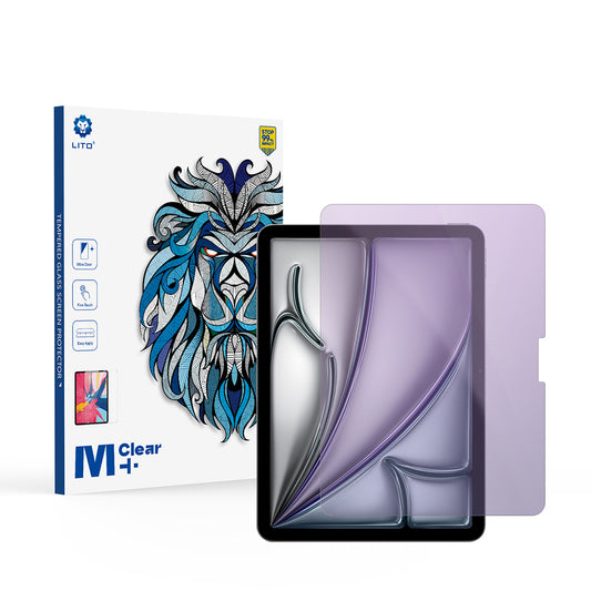 Zaščitna folija zaslona Anti Blue Light Lito Classic za Apple iPad Air 11 (2026) / Air 11 (2025), kaljeno steklo, polno lepilo, 2.5D