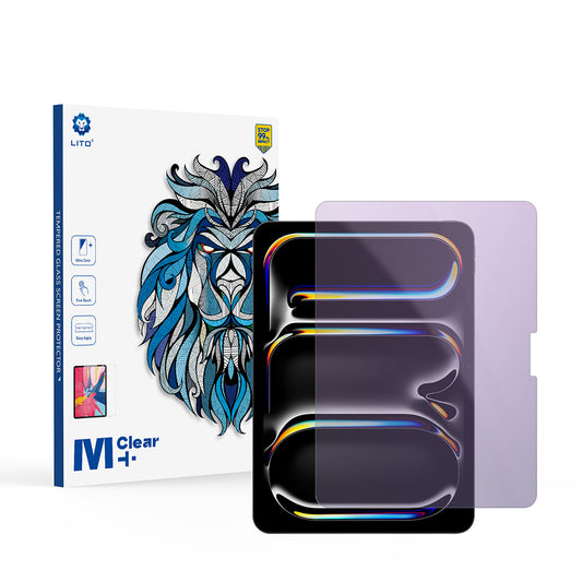 Zaščitna folija zaslona Anti Blue Light Lito Classic za Apple iPad Pro 11 (2024), kaljeno steklo, polno lepilo, 2.5D