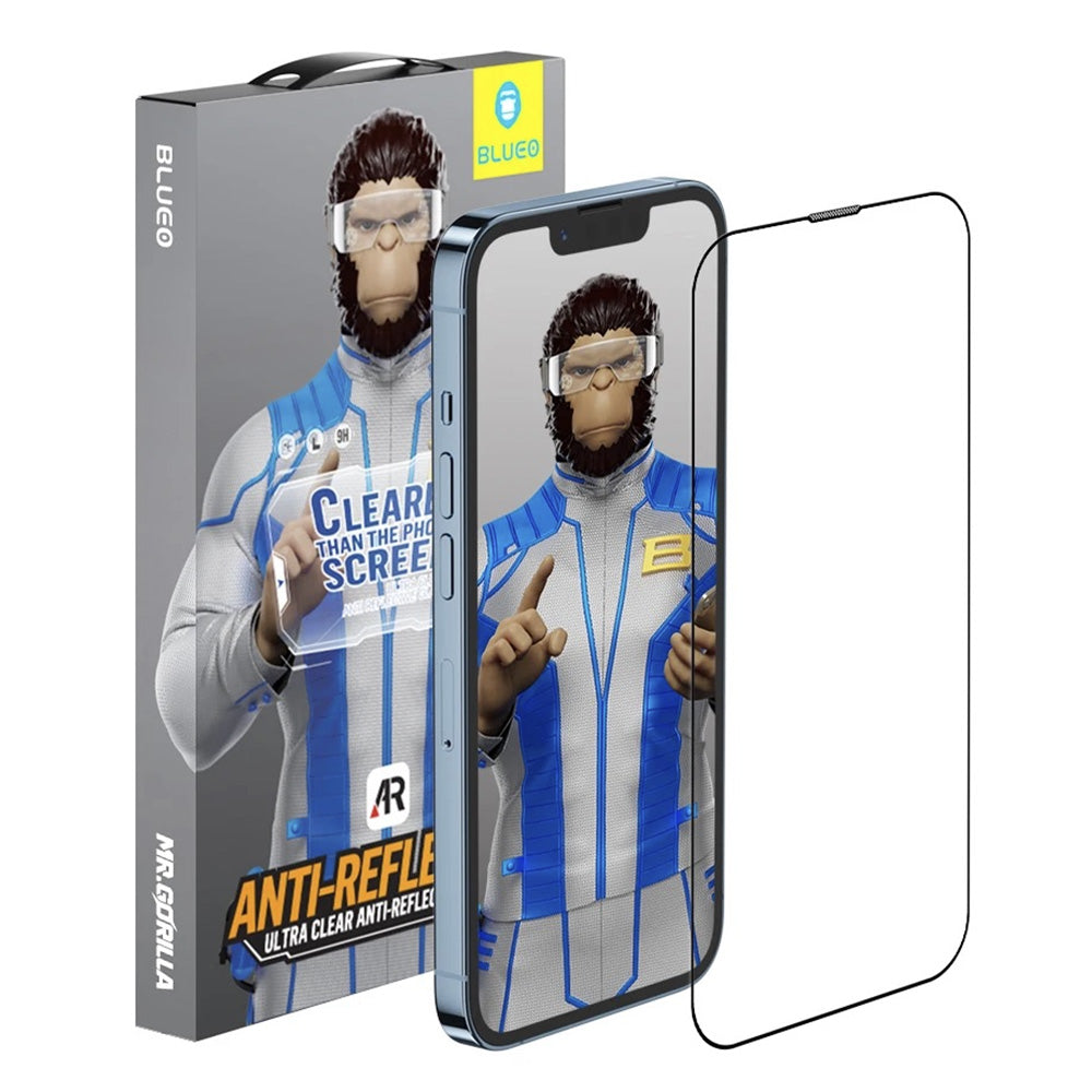 Zaščitna folija za zaslon Blueo Anti-Reflective HD za Apple iPhone 17 Air, Kaljeno steklo, Full Glue, Črna