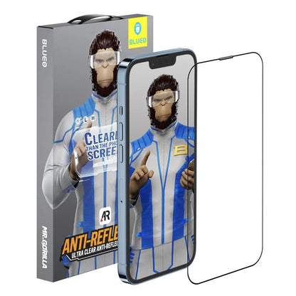 Zaščitna folija za zaslon Blueo Anti-Reflective HD za Apple iPhone 17 Air, Kaljeno steklo, Full Glue, Črna