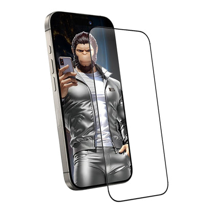 Blueo Anti-Static HD Screen Protector Film for Apple iPhone 18 Pro Max / 17 Pro Max / 16 Pro Max, Tempered Glass, Full Glue, Black