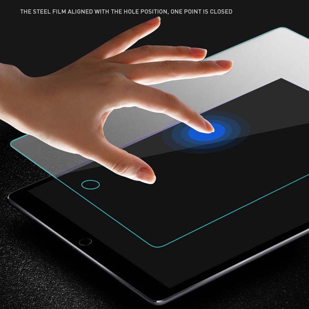 Blueo HD Screen Protector for Apple iPad 10.2 (2021) / 10.2 (2020) / 10.2 (2019), Tempered Glass, Full Glue
