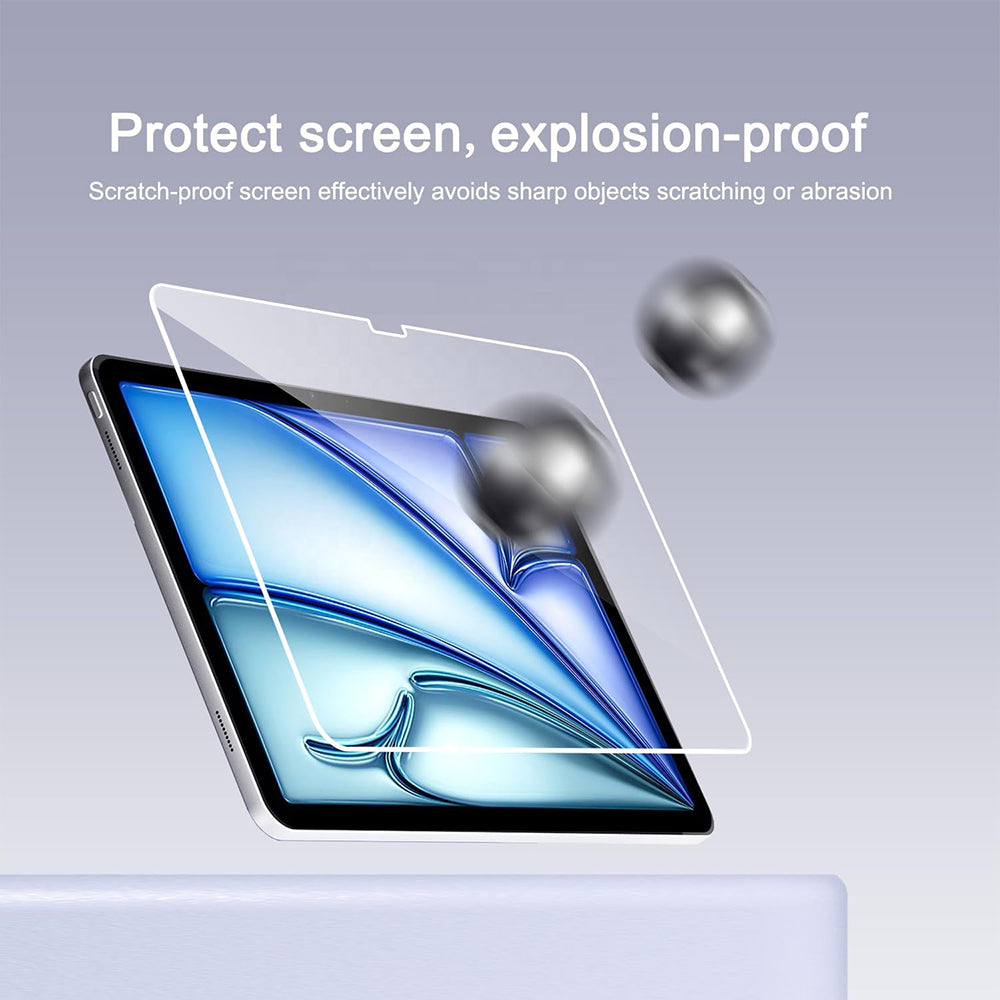 Zaščitna folija zaslona Blueo HD za Apple iPad Pro 12.9 (2022) / Pro 12.9 (2021) / Pro 12.9 (2020), kaljeno steklo, polno lepilo