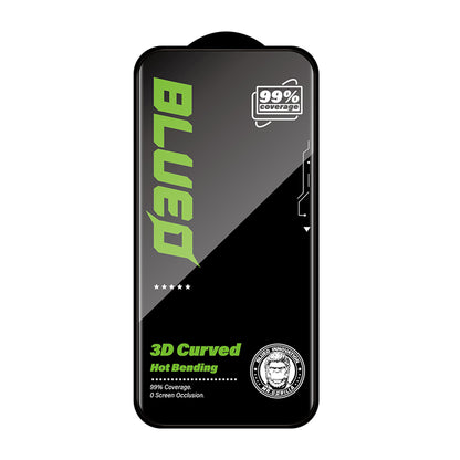 Zaščitna folija za zaslon Blueo HD za Apple iPhone 16 Pro Max, kaljeno steklo, polno lepilo, 3D, črna