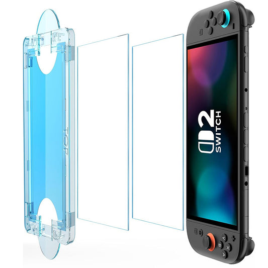 Zaščitna folija za zaslon Techsuit SwitchAura aplikator za Nintendo Switch 2, kaljeno steklo, komplet 2 kosa
