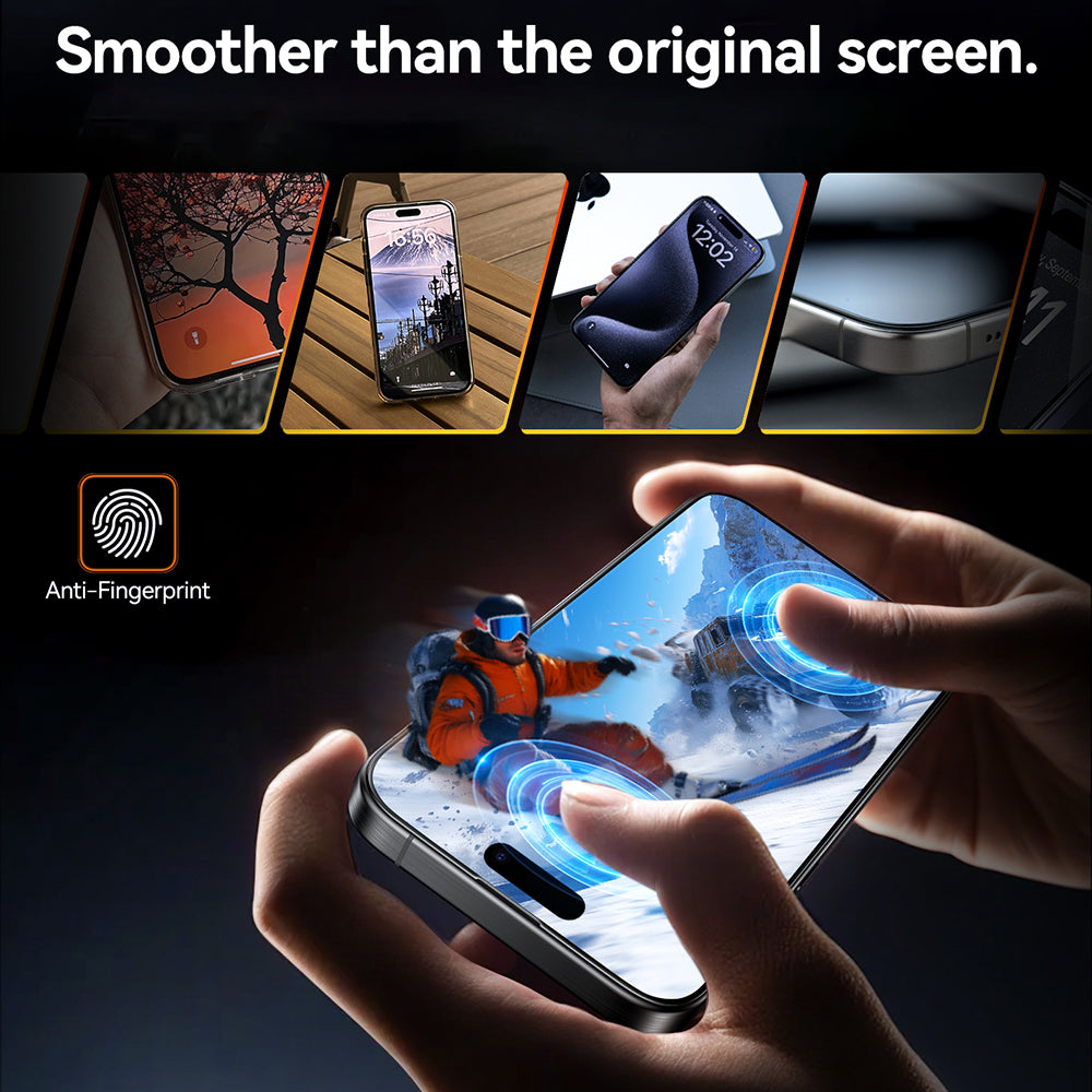 Zaščitna folija za zaslon Torras GlassGo Install Master za Apple iPhone 17 Pro Max, Kaljeno steklo, Polno lepilo
