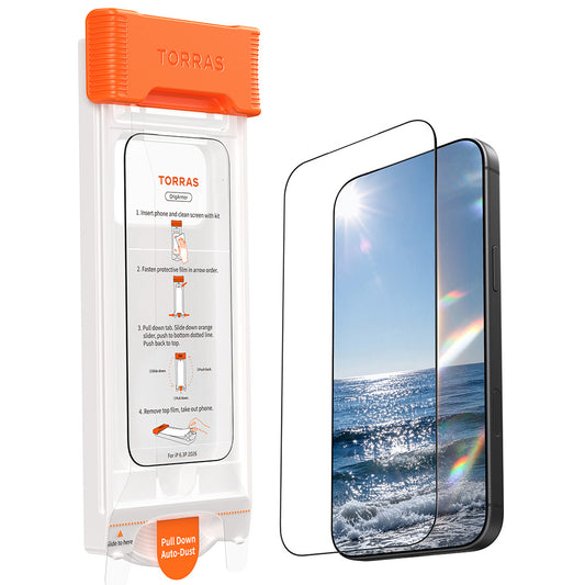 Zaščitna folija zaslona Torras OrigArmor za Apple iPhone 18 Pro / 17 Pro, kaljeno steklo, polno lepilo