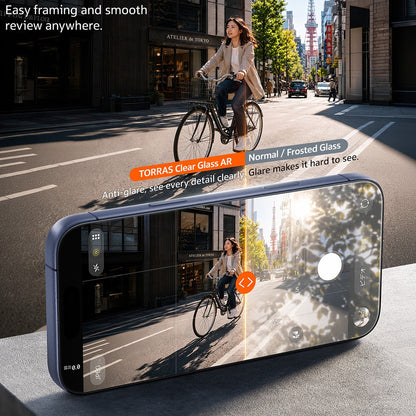 Zaščitna folija zaslona Torras Sunview AR za Apple iPhone 18 Pro / 17 Pro, kaljeno steklo, polno lepilo