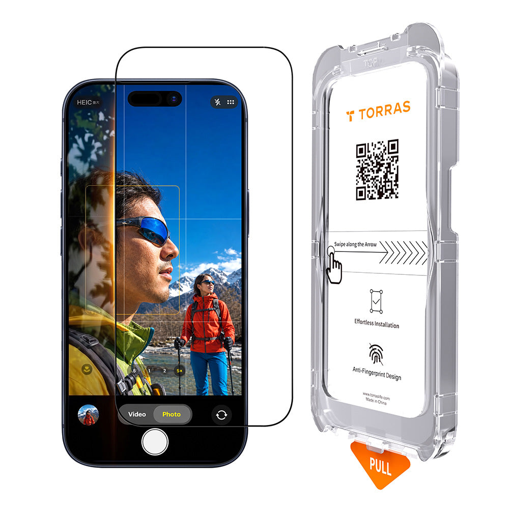 Zaščitna folija zaslona Torras Sunview AR za Apple iPhone 18 Pro Max / 17 Pro Max, kaljeno steklo, polno lepilo
