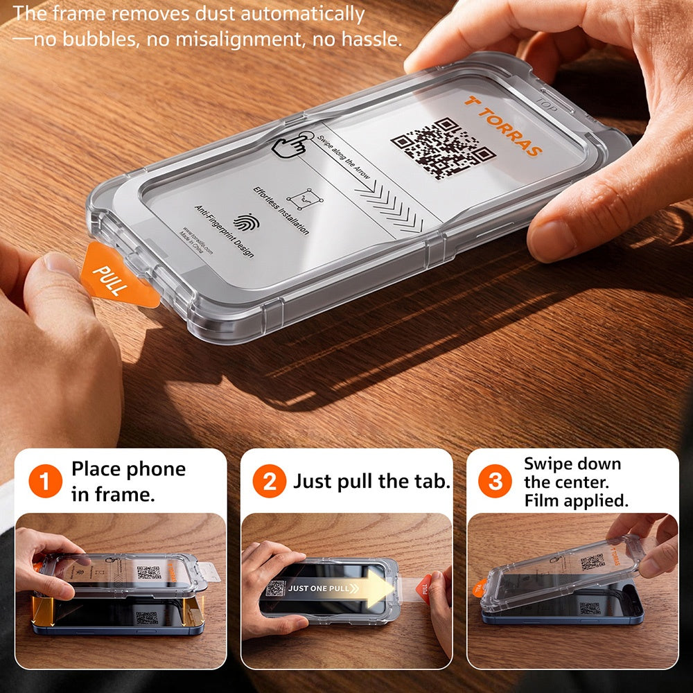 Zaščitna folija zaslona Torras Sunview AR za Apple iPhone 18 Pro Max / 17 Pro Max, kaljeno steklo, polno lepilo
