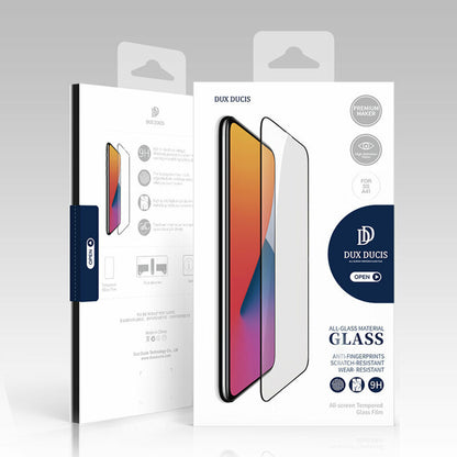 Zaščitna folija za zaslon DUX DUCIS za Samsung Galaxy S25 S931, kaljeno steklo, lepljenje na rob, črna