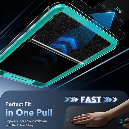 Zaščitna folija za zaslon ESR Armorite Paper Feel UltraFit za Apple iPad Air 11 (2026) / Air 11 (2025), Kaljeno steklo, Polno lepljenje, Komplet 2 kosa