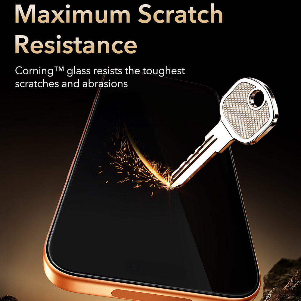 Zaščitna folija za zaslon ESR Armorite Pro UltraFit za Apple iPhone 18 Pro Max / 17 Pro Max, kaljeno steklo, polno lepilo, črna