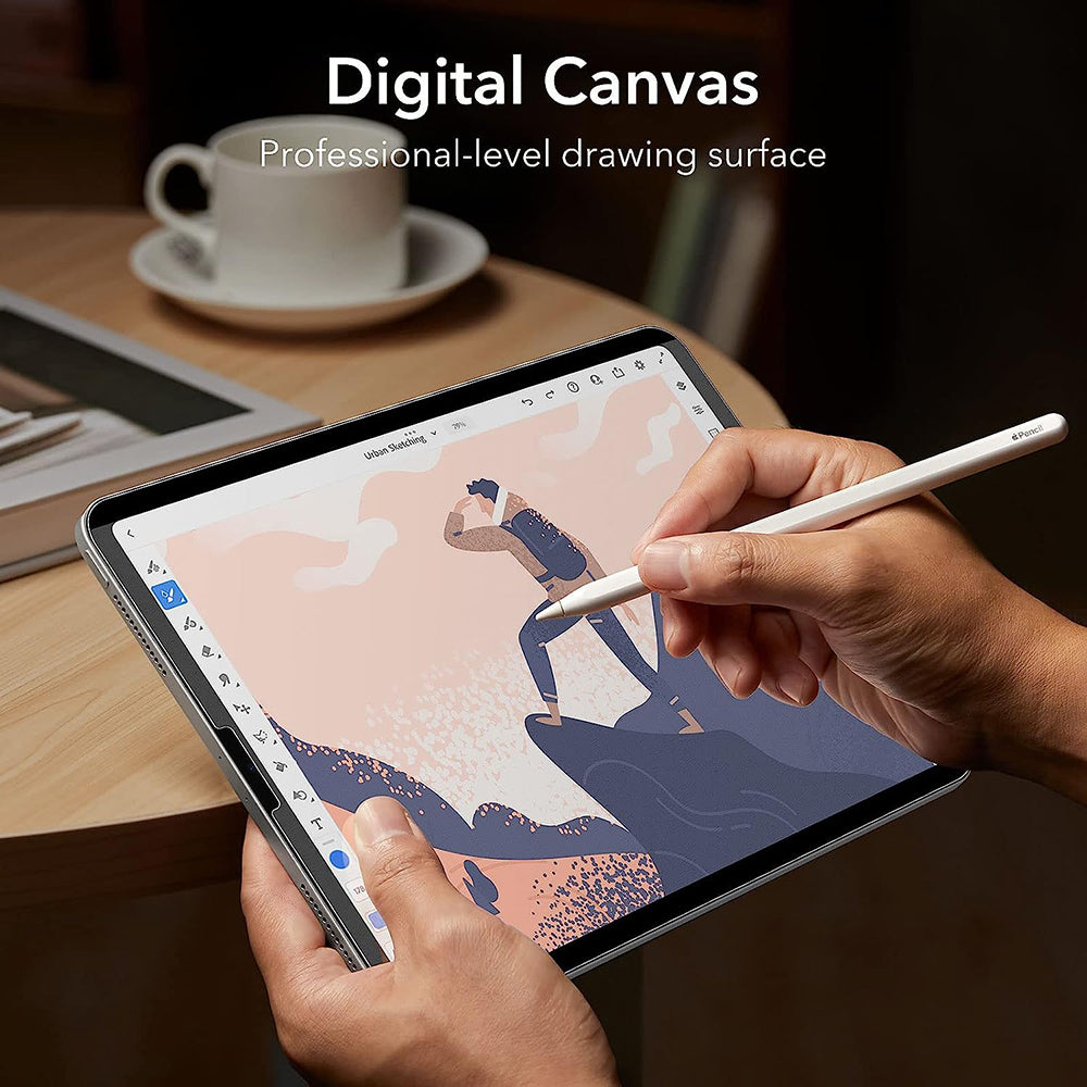 Zaščitna folija za zaslon ESR Paper Feel Magnetic za Apple iPad Air 11 (2025) / Air 11 (2024), Plastika