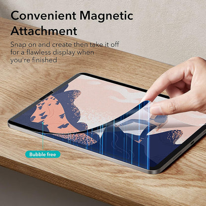Zaščitna folija za zaslon ESR Paper Feel Magnetic za Apple iPad Air 11 (2025) / Air 11 (2024), Plastika