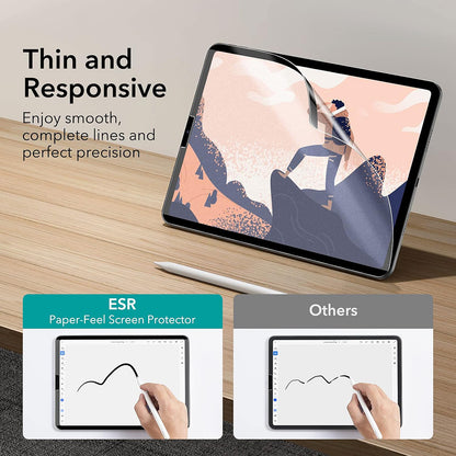 ESR Paper Feel Magnetic Screen Protector for Apple iPad Air 13 (2025) / Air 13 (2024), Plastic