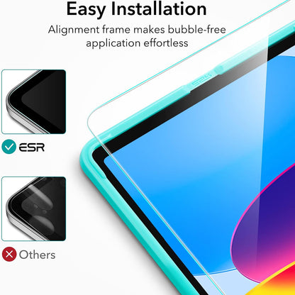 Zaščitna folija ESR za zaslon Apple iPad (2025) / (2022), Kaljeno steklo, Polno lepljenje, Komplet 2 kosa